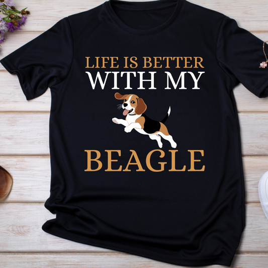 "BEAGLE: Life is better with my pet" T-Shirt