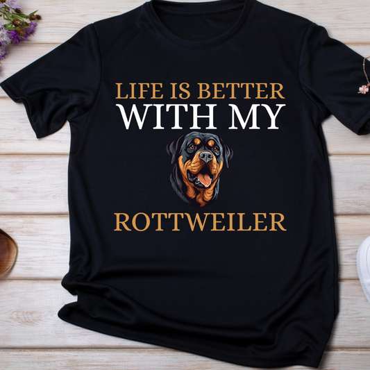 "ROTTWEILER: Life is better with my Pet" T-Shirt