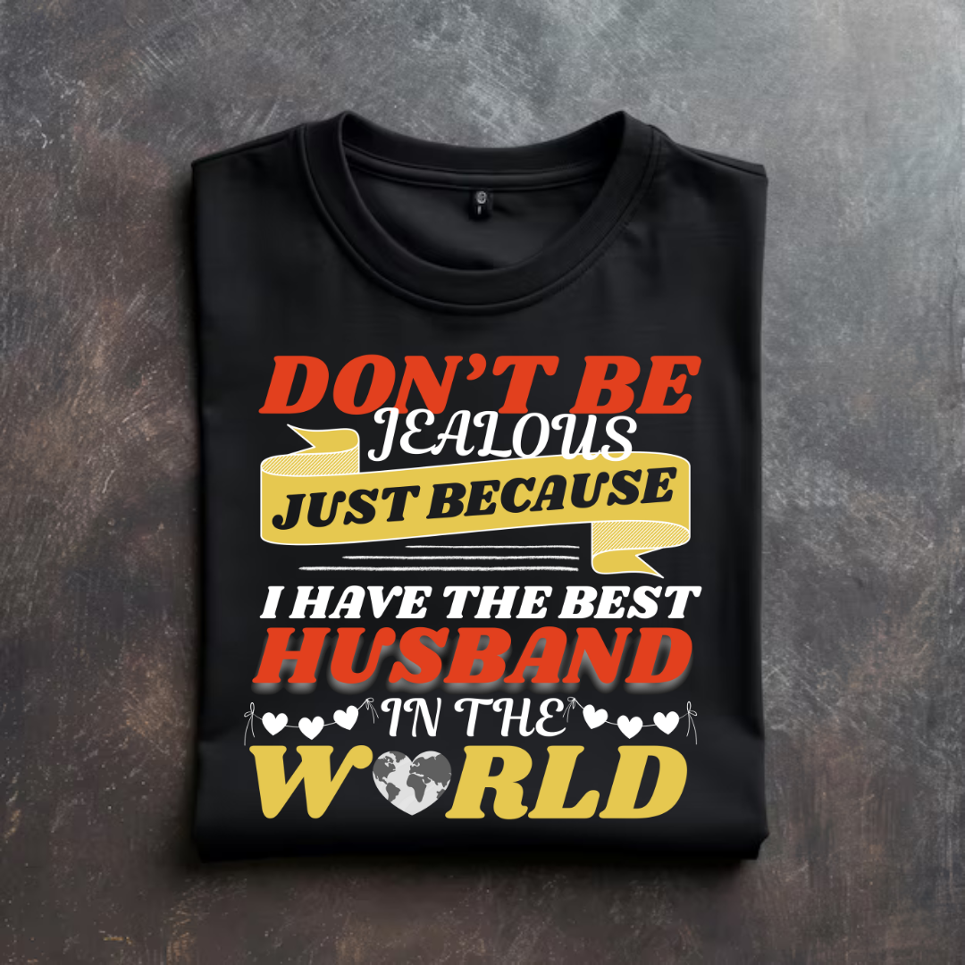 DON'T BE JEALOUS JUST BEACAUSE 'I HAVE THE BEST HUSBAND IN THE WORLD' T-Shirt