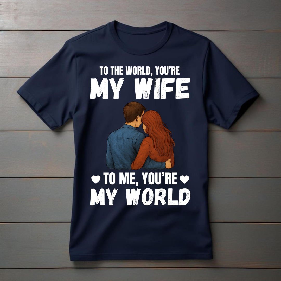 "MY WIFE IS MY WORLD" T-Shirt