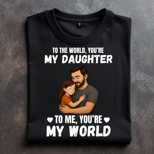 "MY DAUGHTER IS MY WORLD" T-Shirt