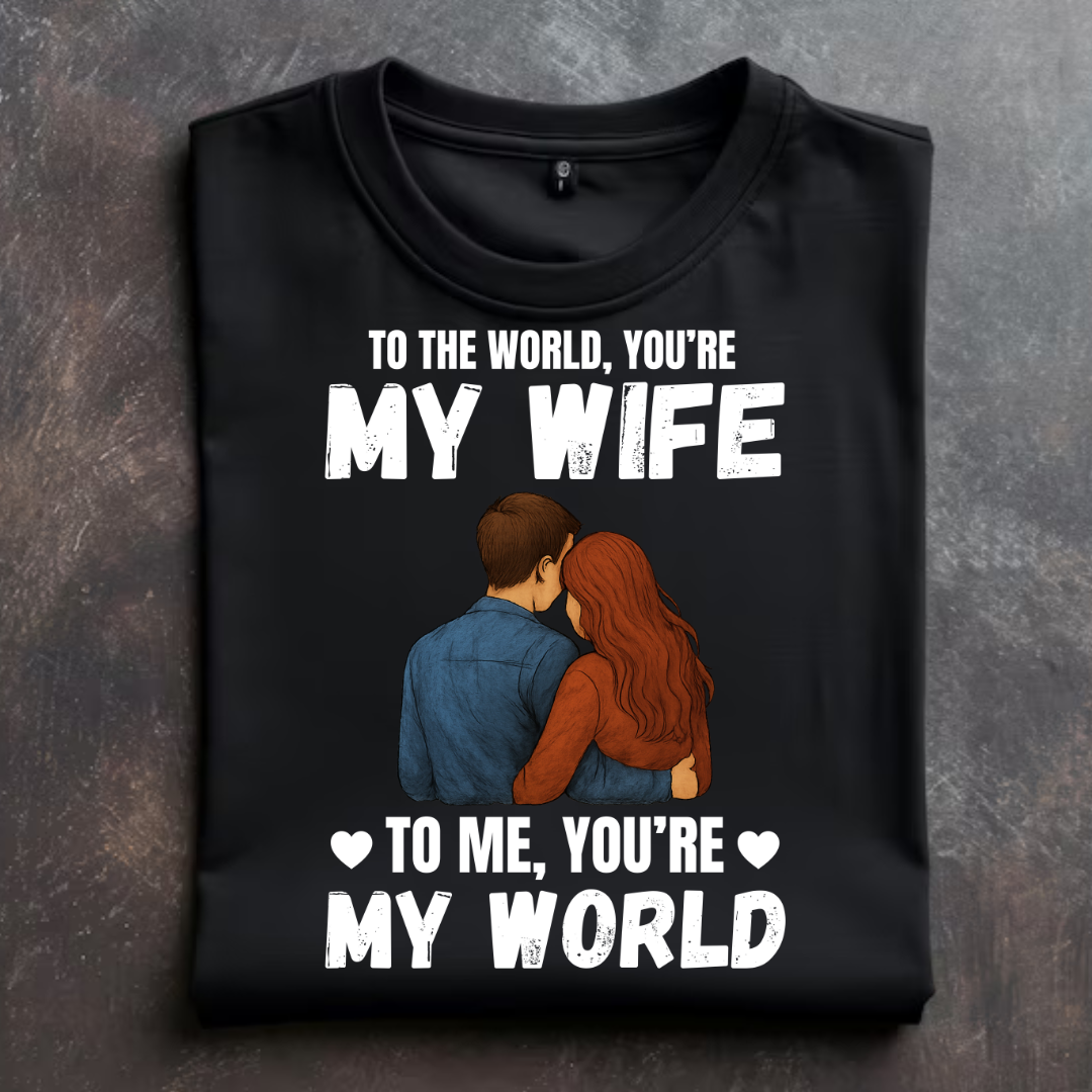 "MY WIFE IS MY WORLD" T-Shirt
