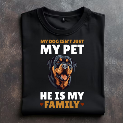 "ROTTWEILER: MY DOG IS MY FAMILY" T-Shirt